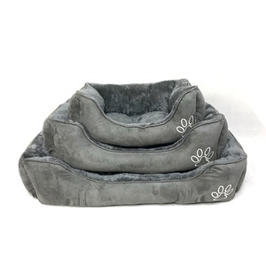 Di lusso eco-friendly solido modello quadrato cane letto caldo morbido inverno grotta nido per piccoli gatti e cuccioli - Product Image 1