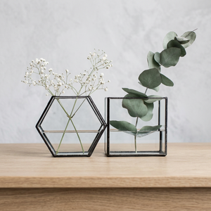 Moderna Cúpula de Cristal Hecha a Mano para Decoración de Bodas con Base de Madera, Florero de Mesa para Regalos de San Valentín - Product Image 2