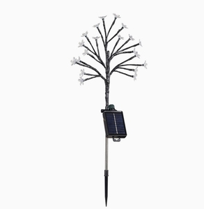 Luces Solares con Forma de Rama de Flor de Cerezo, Lámpara de Jardín Elegante e Impermeable para Exteriores, Luces Decorativas Ambientales para Patio - Product Image 4