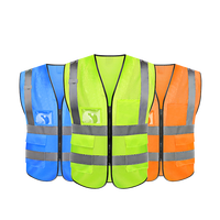 Gilet réfléchissant pour agent d'assainissement, vêtement de sécurité respirant pour la construction, vêtement fluorescent pour les chemins de fer