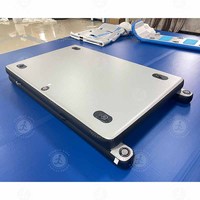 Plateforme flottante gonflable en PVC, capacité 100-500 kg, 5-10 passagers, certifiée CE, pour piscine, lac, rivière, mer
