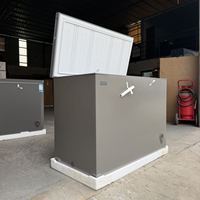 Congélateur coffre Hisesen de petite taille 203L/300L, couleur gris, norme européenne A+, économie d'énergie, refroidissement rapide, porte simple, 220V