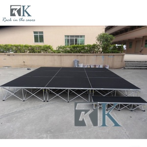 Plateforme de scène en aluminium pour mariage, plancher en contreplaqué pour toile de fond de mariage, photo de couple - Product Image 4