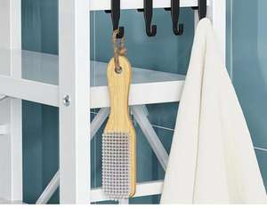 Vente chaude Pliable Debout Type Supports De Rangement Muraux Salle De Bains Machine À Laver Rack De Stockage Organisateur Conteneurs Alimentaires - Product Image 6