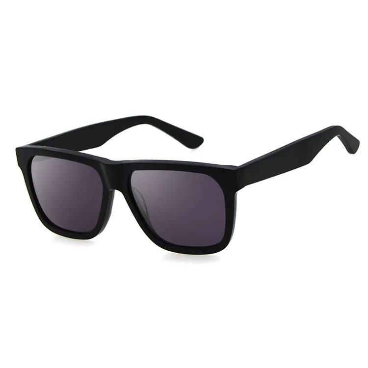 Mens Polarisierte Lager Quadratische Form Acetate Uv400 Logo Sonnenbrille Shades Sonnenbrille Männer