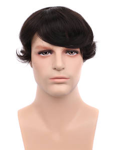 Venta al por mayor, 100% pelucas de cabello Natural súper ThinHuman hechas a mano, tupé con ondas de encaje suizo completo para hombres, prótesis de sistemas de tupé - Product Image 3