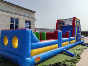 Parcours d'obstacles gonflables de 30 à 40 pieds de long, <span class=keywords><strong>château</strong></span> gonflable à obstacles - Product Image 4