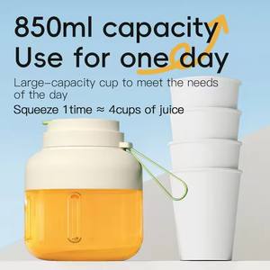 Presse-agrumes portable USB sans fil rechargeable pour fruits frais, mini machine à jus d'orange, fonction broyeur de glace, usage domestique, vente en gros - Product Image 3