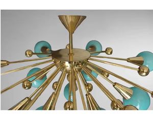 Modern Art Unique Iron Brass Ceiling Light Chandelier Wall Mounted Fixture <b>LED</b> Dimmable for Home Office Interior Lighting - Product Image 6
