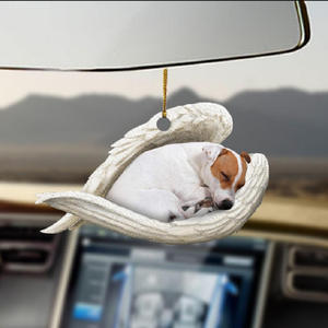 Gran oferta, boxeador, alas de Ángel blancas para dormir, nido, amantes de los perros, adorno colgante para coche, colgante de decoración automática - Product Image 4