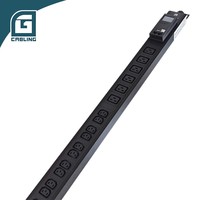 Gcabling Wi-fi 230v 19 Prise intelligente C13 PDU Rack Unité de distribution d'alimentation mesurée pour serveurs de centre de données Rack avec commutateur