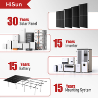 Système solaire hybride Solis 50KW 40KW 60KW 100KW avec batterie haute tension 72KWH 112KWH Kit triphasé