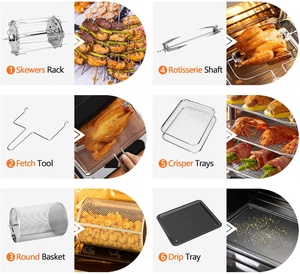 <span class=keywords><strong>Cosori</strong></span>-horno eléctrico de acero inoxidable para el hogar, horno tostador de 15L y 16QT, color plata, Digital, CE, cuadrado, PTFE, nuevo - Product Image 5