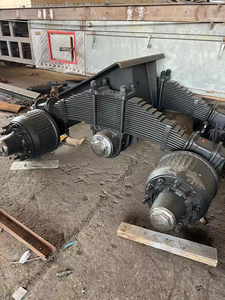 Libyan thị trường New 32t Trailer lÁ mùa xuân bộ phận duy nhất-điểm treo <span class=keywords><strong>Bogie</strong></span> với vật liệu thép - Product Image 4