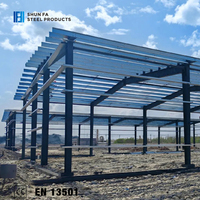 Structure en acier galvanisé préfabriquée de haute résistance pour la construction industrielle, entrepôt, atelier, bâtiment