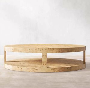 Mesa de Centro Redonda de Madera de Roble Blanco Americano, Hecha a Medida con Madera Sólida - Product Image 4