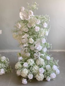 Y-I026 Vente en gros d'arche de fleurs artificielles en gypsophile, toile de fond de gypsophile, fleurs artificielles pour décoration de mariage - Product Image 6