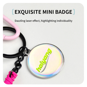 Porte-clés Thème Pickleball avec Pendentif Logo Métallique, Ornement de Raquette en Silicone Souple, Accessoire Sportif Portable Multi-Scénarios - Product Image 2