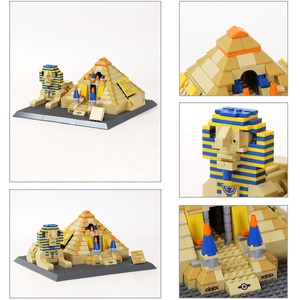 Blocchi da Costruzione Architettonici, Modello della Grande Piramide di <span class=keywords><strong>Giza</strong></span>, Monumento del Cairo in Egitto, Set di Blocchi Fai-da-Te in ABS, Giocattolo Educativo, Produttore OEM - Product Image 3
