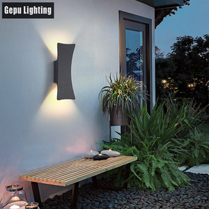 Applique murale extérieure étanche à double tête, éclairage haut et bas pour villa, jardin, couloir, porche - Product Image 1