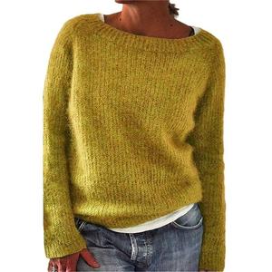 Maglione Oversize da <span class=keywords><strong>Donna</strong></span> a Collo Tondo, Morbido e Confortevole, Stile Coreano, Caldo e Antirughe, Lavorato a Maglia - Product Image 4