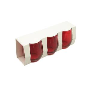 ENSEMBLE DE 3 VERRES ROUGES DE 370 ML - Product Image 1