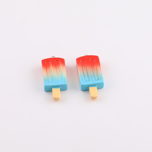 Abalorios de resina plástica coloridos con forma de paleta de helado para accesorios de joyería DIY, pinzas para el pelo, fundas de teléfono, regalo unisex, Primavera 2025 - Product Image 5