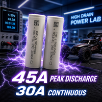 Celdas Cilíndricas Originales de Alta Capacidad 21700 3.6V 15.5Wh 4200mAh, Descarga Continua de 30a, Batería Molicel P42a