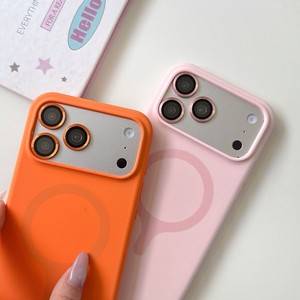 เคสโทรศัพท์มือถือซิลิโคนแม่เหล็กคุณภาพสูงพร้อมขาตั้ง สำหรับ iPhone 18 17 16 15 Pro Max สีพื้น ป้องกันเลนส์ ฝาหลัง - Product Image 3