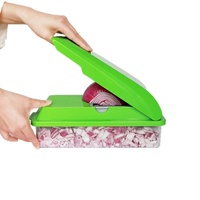 Mandoline multifonctionnelle écologique en plastique, gadget de cuisine, hachoir à légumes, coupe-légumes manuel, trancheuse à fruits et pommes de terre
