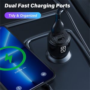 Cargador de Coche USB-C de Carga Súper Rápida, Adaptador PD3.1 para Encendedor de Cigarrillos, Salida de 30W, Voltímetro, Material GAN - Product Image 2