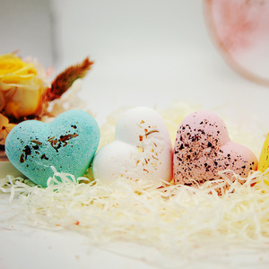 Bombes de bain sucrées en forme de cœur pour le bain en vrac, fournitures en gros - Product Image 4