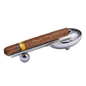 厂家批发雪茄烟灰缸金属雪茄架便携式可调迷你折叠式雪茄架