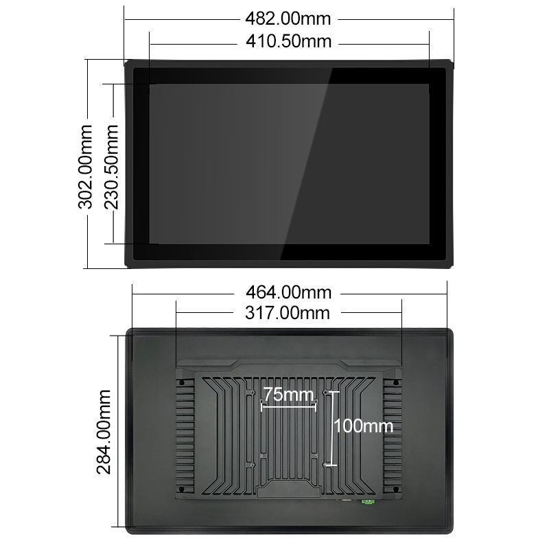 New 18.5 Inch TFT-LCD Capacitive Touch Screen Industrial Tablet PC with VGA/USB/LAN/HD-MI Interfaces J1900 X86 All-in-One