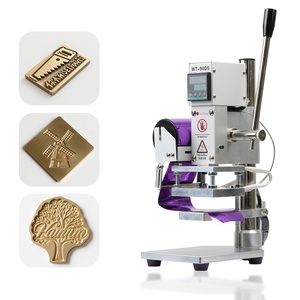 Hot Foil Stamping Machine Manual Bronzing Machine 10x13cm Heating Plate Embosser Stamp for <b>Leather</b>,Paper,Wood,PVC and PU - Product Image 6