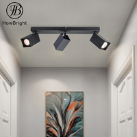 Prix usine cube GU10 projecteur noir blanc applique murale en aluminium plafond Downlight logement luminaire pour salon