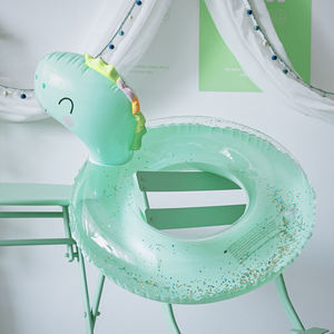 Flotador inflable para nadar, <span class=keywords><strong>Serie</strong></span> de anillos de dinosaurio de dibujos animados en 3D, nuevo diseño - Product Image 2