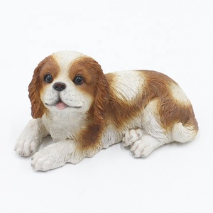 En gros réaliste mignon charles <span class=keywords><strong>chien</strong></span> figurine résine ornement de jardin sculpture en fibre de verre <span class=keywords><strong>chien</strong></span> % - Product Image 4