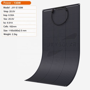 Panneaux solaires flexibles révolutionnaires de 130 watts et 20 volts pour les postes de travail mobiles Solution d'énergie légère d'applications hors réseau - Product Image 1