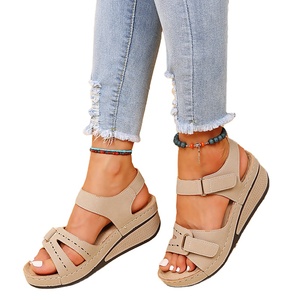 Sandalias de Plataforma con Tacón para Mujer, Estilo Vintage, Casuales, para Playa y Exteriores, Verano 2026 - Product Image 1