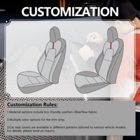 Vente d'usine Accessoires automobiles personnalisés 360 °   Housse de siège de voiture confortable et résistante à l'usure en maille 3D + cuir de luxe pour la plupart des voitures