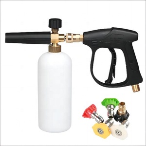 Kit de cañón de espuma de conexión rápida de 1/4 pulgadas con pistola de lavado a presión 5 puntas de <span class=keywords><strong>boquilla</strong></span> para lavadora - Product Image 1