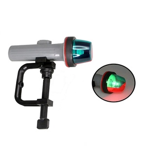 Barco marino LED portátil bicolor Puerto estribor inflables luz de navegación con pilas WC-montaje de abrazadera - Product Image 2