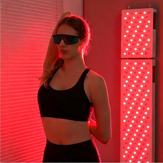 LED Red Light Therapy Panel 660nm 850nm High Irradiance for Home Clinic Rehab & Wellness Therapy With Rolling Stand