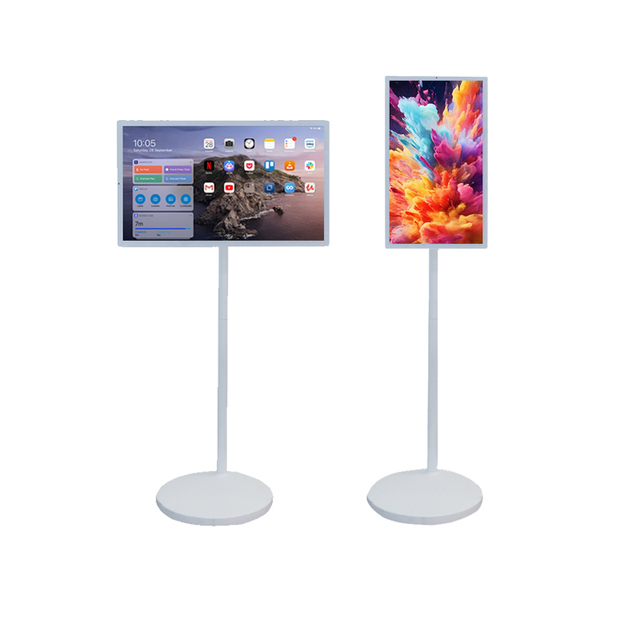 Portable Floor-standing 27inch 1080p Touch Screen Smart TVs Android 12 Os NFC 4GB 128GB Interactive Live Broadcast Television