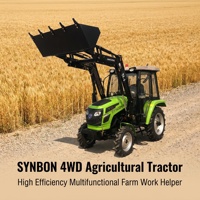 Tracteurs agricoles compacts 4x4 (40 CV) avec cages de sécurité et cabines, moteur et pompe haute productivité