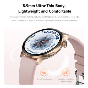 Montre connectée sport DS5 2025, écran HD IPS de 1,43 pouce, étanche IP67, Android, réveil, suivi de santé <span class=keywords><strong>physiologique</strong></span>, bracelet en gel de silice magnétique - Product Image 3