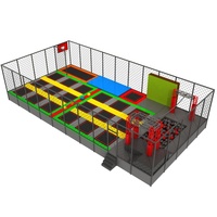 Trampoline pour enfants de haute qualité avec filet de sécurité, structure en acier galvanisé, lit de saut extérieur pour le divertissement familial dans la cour