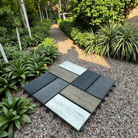 Planches de terrasse en WPC personnalisées multi-tailles, imperméables, résistantes à l'humidité, ignifuges, anti-moisissure, écologiques, pour l'intimité du jardin