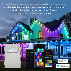 Luci LED Pixel RGBW Impermeabili IP68 per Decorazioni Natalizie Esterne con Binario - HRSYT - Product Image 3